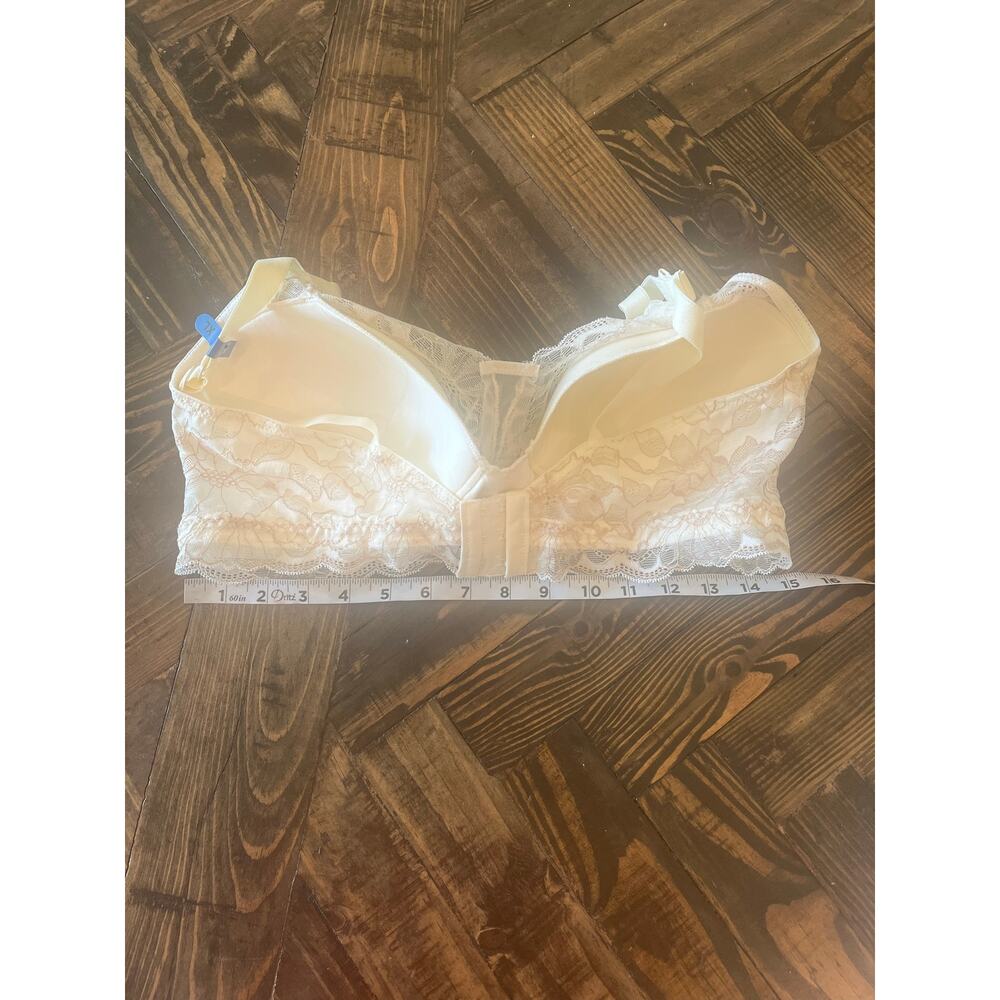 Bali Wireless Lace TShirt Bra XL Cream Sexy Anniversary Coquette Dainty Feminine - Picture 8 of 10